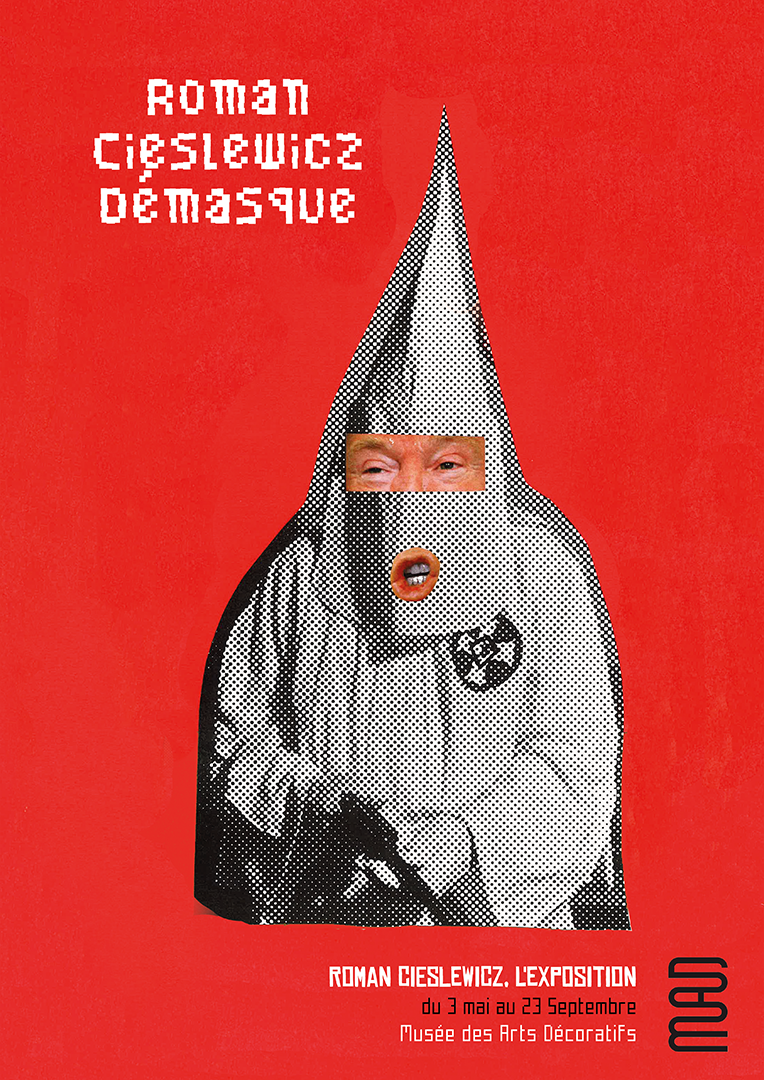 Affiche publicitaire Roman Cieslewicz n°1, Donald Trump - Clémence Gay